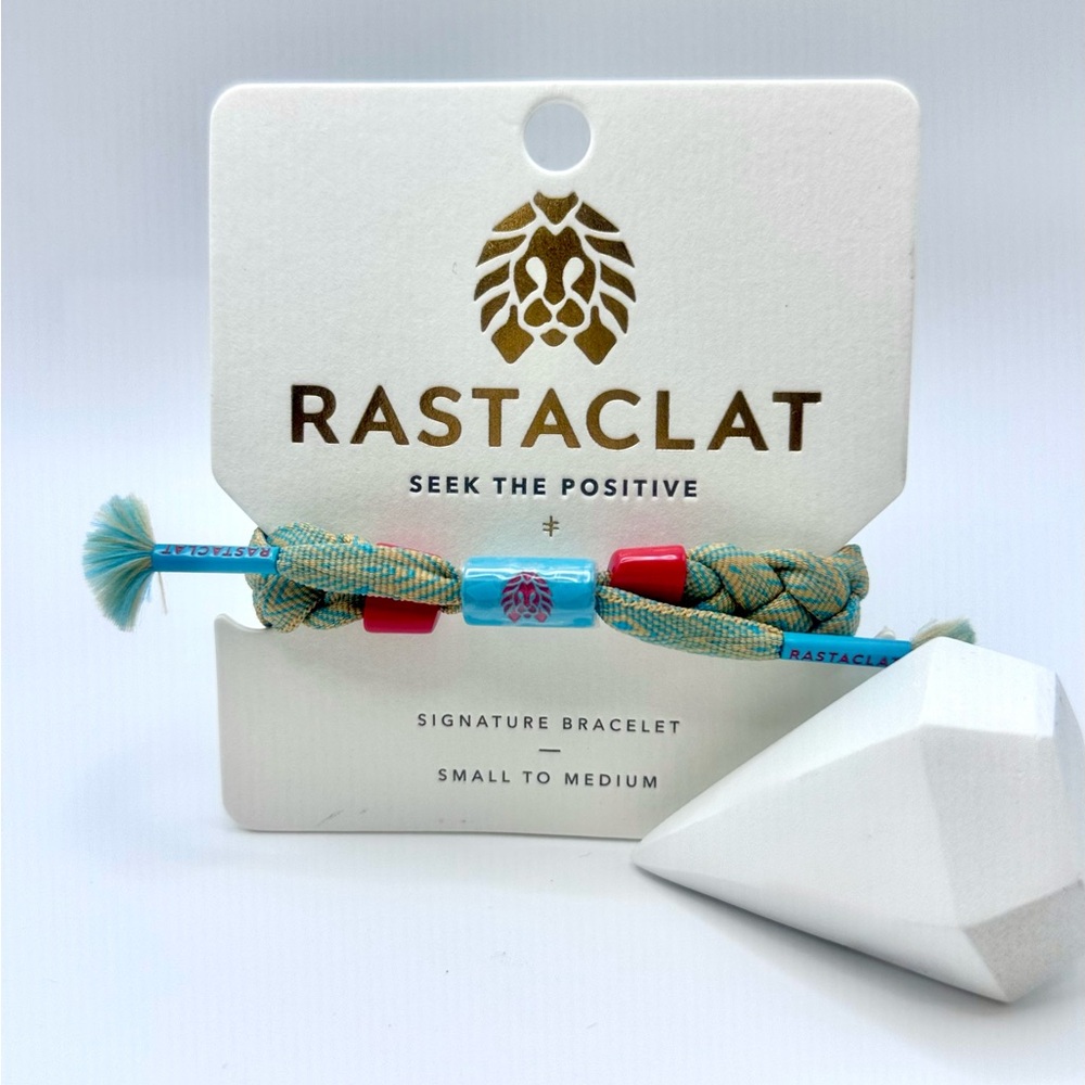 Rastaclat Original Hand Braided Oasis Sand Adjustable Bracelet. NWT!!